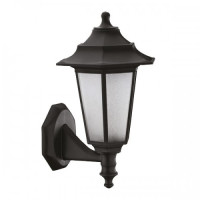 Светильник садово-парковый Е27 230V IP44 361мм. пластиковый настенный черный BEGONYA-2 (400-010-117)