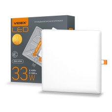 Врезной LED светильник безрамочный VIDEX VL-DLFS-334 33W 4100K квадратный (VL-DLFS-334)