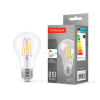 Светодиодная лампа TITANUM Filament A60 7W E27 4100K (TLFA6007274)