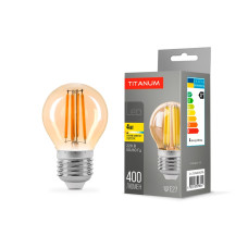 Светодиодная лампа TITANUM Filament G45 4W E27 2200K бронза (TLFG4504272A)