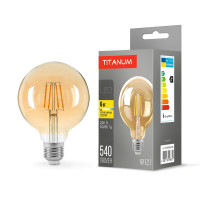 Светодиодная лампа TITANUM Filament G95 6W E27 2200K бронза (TLFG9506272A)