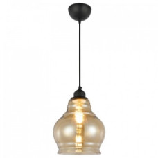 Светильник подвесной E27 250V плафон стекло 1,2м. янтарный RONDO (021-018-0001-020)