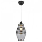 Светильник подвесной E27 250V плафон стекло 1,4м. Хром ELEMENT-2 (021-015-0002-040)