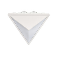 Светильник садово-парк. LED 15W 4200K 1125Lm 100-265V IP65 настенный белый DRAGON 076-060-0015-040