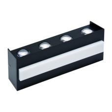 Светильник садово-парк. LED 15W 4200K 987Lm 85-265V IP65 настенный черный TWIST-15 076-042-0015-050