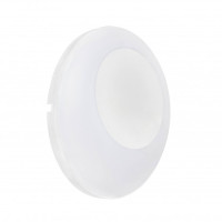 Светильник садово-парк. LED 24W 4200K 1800Lm 100-265V IP65 настенный белый CLEMENT 076-062-0024-040