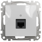 Компьютерная одинарная розетка SCHNEIDER Sedna Design cat5E UTP алюминий SDD113451
