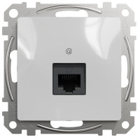 Компьютерная одинарная розетка SCHNEIDER Sedna Design cat5E UTP алюминий SDD113451