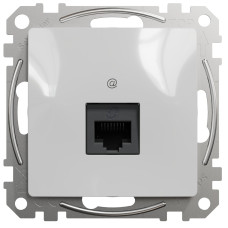 Компьютерная одинарная розетка SCHNEIDER Sedna Design cat5E UTP алюминий SDD113451