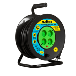 Удлинитель на катушке с ТЕРМОЗАЩИТОЙ 30м ПРОФИ 2*2,5мм² оранжевый 16А 4100Вт (SV-019-O)