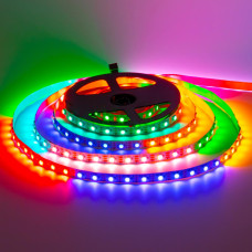 Светодиодная лента адресная 14.4W AVT-05-300RGB WS2812-5V 5V smd5050 WS2812B 60LED IP120 1017957 5м