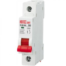 Автоматический выключатель Horoz Electric 114-002-1063-010 Safe, 1P, 63A, C, 4.5kA, на DIN-рейке