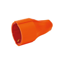Каучуковое штепсельное гнездо с зав. оранжевое 16A 250V (300-001-805)