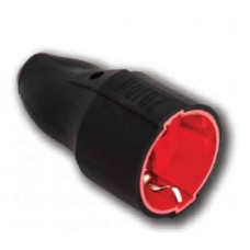 Каучуковое штепсельное гнездо с заземлением 16A 250V Horoz Electric (300-000-805)