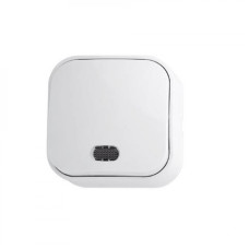 Выключатель 1-клавишный Horoz Electric 112-002-0001-010 Eva белый пластик ip20