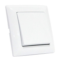Выключатель 1-клавишный Horoz Electric 112-005-0001-010 Tina белый пластик ip20