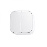 Выключатель 2-клавишный Horoz Electric 112-001-0003-010 Eva белый пластик ip20