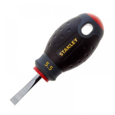 Отвертка плоская STANLEY "FatMax Stubby": шлиц SL5,5 х 30 мм (0-65-400)