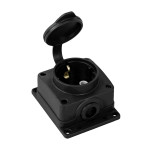 Колодка каучукова чорна 1-а 16A 250V Horoz Electric (220-000-101)