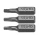 Насадка отверточная STHOR: TORX T15 x 25 мм, HEX 1/4", Cr-V, 3 шт (654930