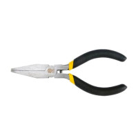 Щипцы - плоскогубцы мини VOREL: гнутые, L=120 мм, с изолированными ручками (42306)