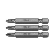 Насадка отверточная STHOR: Phillips PH1 x 50 мм, HEX 1/4", Cr-V, 3 шт (DW)