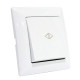 Переключатель перекрестный 1-клавишный Horoz Electric 112-005-0017-010 Tina белый пластик ip20