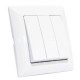 Выключатель 3-клавишный Horoz Electric 112-005-0020-010 Tina белый пластик ip20