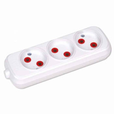 Колодка без зав. 3 гнезда 10A 250V Horoz Electric (200-300-303)