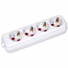 Колодка с зав. 4 гнезда 16A 250V Horoz Electric (200-400-401)