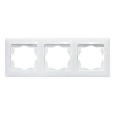 Рамка 3 поста Horoz Electric 112-005-0023-010 Tina белый пластик ip20 112-005-0023-010 