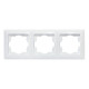 Рамка 3 поста Horoz Electric 112-005-0023-010 Tina білий пластик ip20 112-005-0023-010