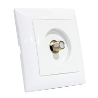 Розетка TV одиночная Horoz Electric 112-005-0021-010 Tina белый пластик ip20