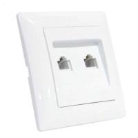 Розетка компьютерная Horoz Electric 112-005-0016-010 Tina белый пластик ip20