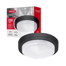 Светодиодный накладной светильник MAXUS MBH 10W 3CCT IP65 BL Circle черный 1-MBH-10W-BLC