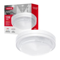 Светодиодный накладной светильник MAXUS MBH 15W 3CCT IP65 WH Circle белый 1-MBH-15W-WHC