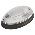 Светильник Овал Нинова Е27 230V IP20 пластиковый дымчатый (400-012-107) Horoz Electric