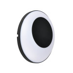 Светильник садово-парк. LED 24W 4200K 1800Lm 100-265V IP65 настенный черный CLEMENT 076-062-0024-010