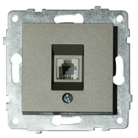 Механизм розетки ТФ антрацит GRANO (600-000313-221) OVIVO