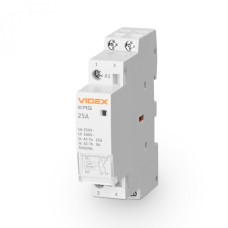 Модульный контактор 2п 25А 2НВ VIDEX RESIST (VF-RS-MC2O-25)
