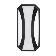 Светильник садово-парк. LED 24W 4200K 1800Lm 100-265V IP65 настенный черный TANGO 076-064-0024-010