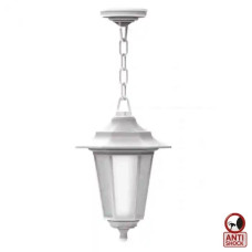 Светильник садово-парковый Е27 230V IP44 770мм. пластиковый подвесной белый BEGONYA-3 (400-020-118)