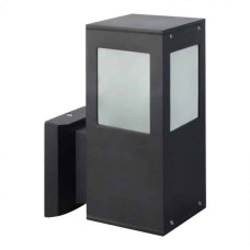 Светильник садово-парковый E27 60W 220-240V IP44 200мм. настенный квадрат черный KAVAK/SQ-2 075-015-0002-010