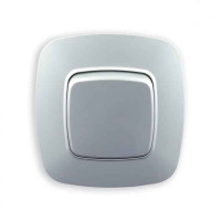 Выключатель встроенный 1-клавишный 10А 250V серебро ELA (112-007-0001-020) Horoz Electric
