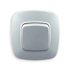 Выключатель встроенный 1-клавишный 10А 250V серебро ELA (112-007-0001-020) Horoz Electric