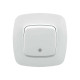 Выключатель встроенный 1-клавишный с подсветкой 10А 250V белый ELA (112-007-0003-010) Horoz Electric