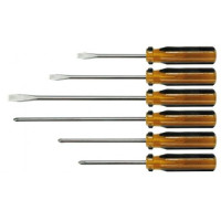 Набор отверток VOREL: пластиковая ручка. 6шт (64050)