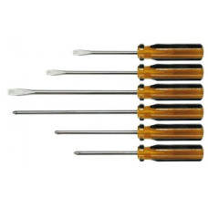 Набор отверток VOREL: пластиковая ручка. 6шт (64050)