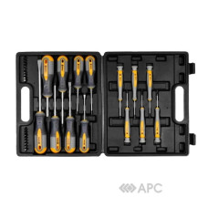 Набор отверток и отверточных насадок VOREL: Cr-V, 32 шт в футляре (60785)