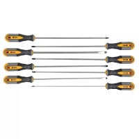 Набор отверток с удлиненными стержнями VOREL : L= 325 мм, SL, PH, TORX Cr-V, 8 шт (60990)